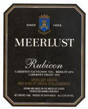 Meerlust - Rubicon Stellenbosch 2020