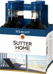Sutter Home - Merlot 4 Pack 187 ML PET Bottles NV (4 pack 187ml)