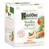 Ketel One - Botanical Peach & Orange Blossom Vodka Spritz 4 Pack (4 pack 355ml cans) (4 pack 355ml cans)