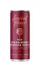 Social Hour - Strawberry Rhubarb Spritz 4 Pack (250ml 4 pack Cans) (250ml 4 pack Cans)